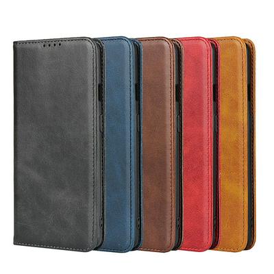 Ox Pattern Shock-Absorption Side Flip Magnetic Attraction PU Leather + Soft TPU with Card Slots and Stand Wallet Case for OnePlus 7T 