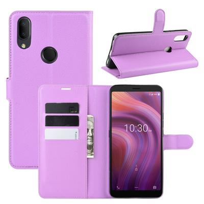 Retro Pattern PU Leather + Soft TPU Card Slots with Stand Support and Wallet Magnetic Absorb Protective Case for Alcatel 3V 