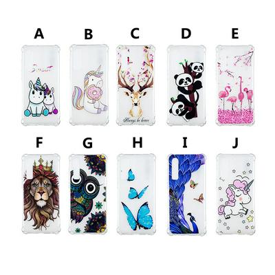 with Anti-drop and Anti-Crash Airbag Colored Painting Transparent TPU Back Cover Case for Huawei P30