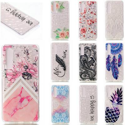 Colored Painting High Transparent Anti-Scratch IMD Craft Soft TPU Back Cover Case for Huawei P30 