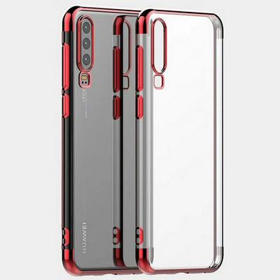 Three-Section Electroplated with Independent Buttons Soft TPU Back Cover Protective Case for Huawei P30