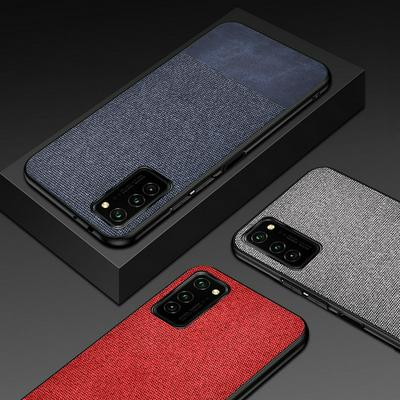 Shockproof Splicing PU + Cloth Protective Case for Huawei Honor V30