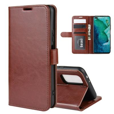 R64 Pattern Single Fold Edge Side Flip Shockproof PU Leather + Soft TPU Card Slots with Picture Frame and Stand Wallet Protective Case for Huawei Honor V30 / V30 Pro
