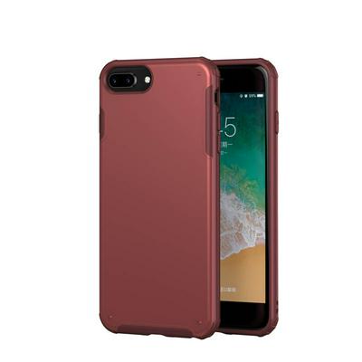2 in 1 Detachable Solid Color Frosted Anti-Fingerprint Hard PC Back + Soft TPU Frame Back Cover Case for iPhone 7 Plus / 8 Plus