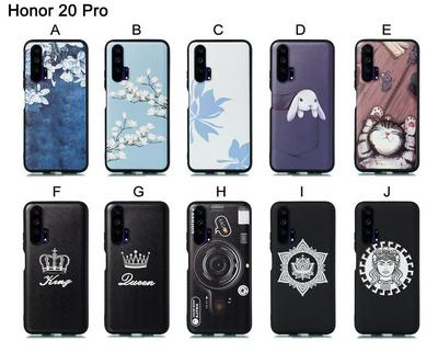 Cat Plum Snow Colored Pattern Anti-Scratch Soft TPU Back Cover Protective Case for Huawei Honor 20 Pro