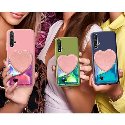 Wallet Case for Huawei Honor 20, Leahter Phone Cover with Holographic Decoration
