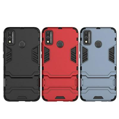 Iron Man 2 in 1 Detachable Shockproof Anti-Scratch Soft TPU + Hard PC with Kickstand Back Cover Case for Huawei Honor 9X Lite