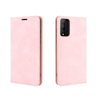 Solid Color Magnetic Attraction Side Flip Shockproof Anti-Scratch PU Leather + Soft TPU with Card Slots and Stand Wallet Protective Case for Huawei Honor Play 4T Pro