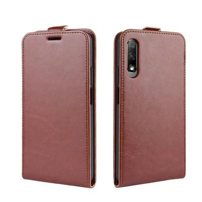 Huawei Honor 9X Phone Case PU+TPU Crazy Horse Vertical Flip Leather Protective Case with Card Wallet for Huawei Honor 9X Phone Case