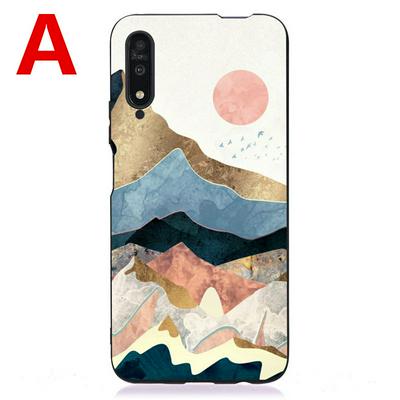 Black Background Colored Painting New Pattern Scratch Resistant Soft TPU Back Cover Phone Case for HUAWEI Honor 9X