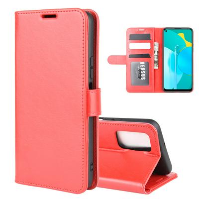R64 Pattern Single Fold Edge Side Flip Shockproof PU Leather + Soft TPU Picture Frame Magnetic Buckle with Stand and Card Slots Wallet Case for Huawei Honor 30S