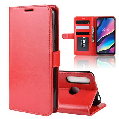R64 Pattern Single Fold Edge Side Flip Shockproof PU Leather + Soft TPU Card Slots with Picture Frame and Stand Wallet Protective Case for Wiko View 3