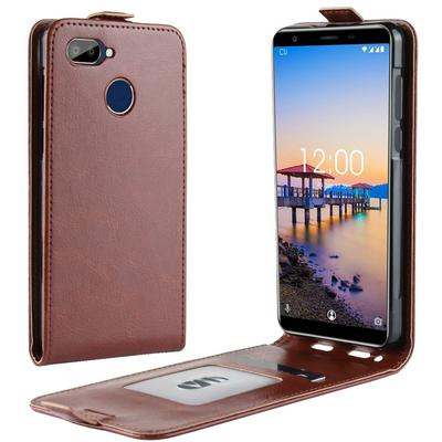 R64 Pattern Single Fold Edge Up and Down Vertical Flip PU Leather + Soft TPU with Card Slot and Magnetic Buckle Protective Case for Oukitel C11 Pro