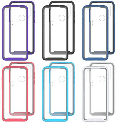 For Motorola One Action Starry Sky Solid Color Anti-slip Shock-proof Drop-proof Acrylic+TPU+PC Back Cover Case
