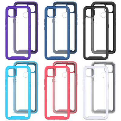 For Motorola Moto G9 Power Starry Sky Solid Color Anti-slip Shock-proof Drop-proof Acrylic+TPU+PC Back Cover Case