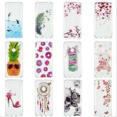 Colored Painting Bear Penguin Feather Skull High Transparent Soft TPU Back Cover Case for Huawei Enjoy 9 