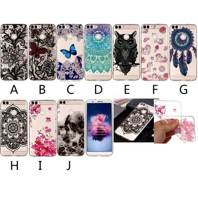 Colored Painting High Transparent Soft TPU Back Cover Case for Huawei P Smart / Enjoy 7S