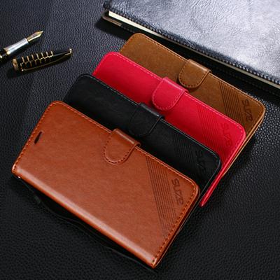 Business Solid Color PU Leather + Soft TPU with Card Slots and Stand Wallet Protective Cover Case for Huawei P Smart / Enjoy 7S 