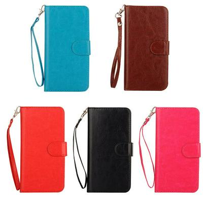 Solid Color 2 in 1 Shockproof Side Flip PU Leather + Detachable Soft TPU 9 Card Slots with Wrist Strap and Magnetic Buckle Wallet Case for iPhone 7 / 8 