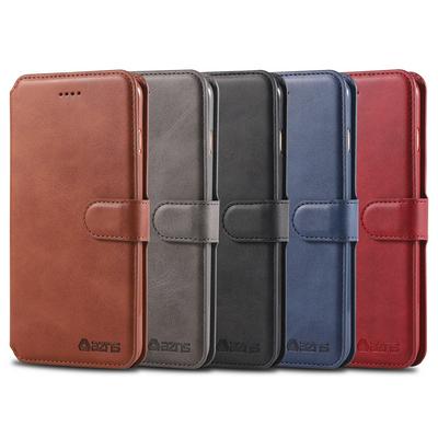 Calf Pattern Shockproof Side Flip PU Leather + Soft TPU Card Slots with Picture Frame Magnetic Buckle and Stand Wallet Case for iPhone 7 Plus / 8 Plus