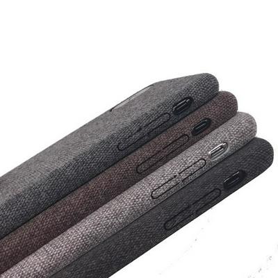 Clothing Series PU Leather Coated Hard PC Back Cover Protective Case for iPhone X / XS