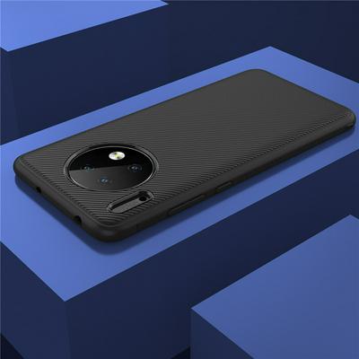 Carbon Fiber Pattern Soft TPU Back Cover Case for Huawei Mate 30