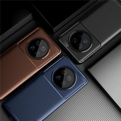 Beetle Carbon Fiber Anti-Scratch Shockproof Soft TPU Back Cover Case for Huawei Mate 40 Pro