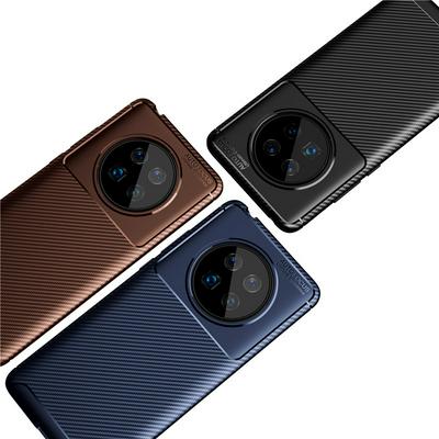 Beetle Carbon Fiber Anti-Scratch Shockproof Soft TPU Back Cover Case for Huawei Mate 40 