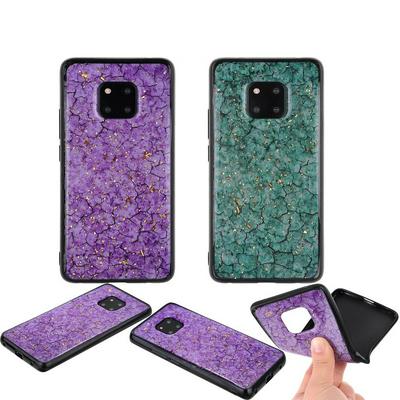 Green Purple Solid Color Bling Glitter Powder Soft TPU Back Cover Case for Huawei Mate 20 Pro 