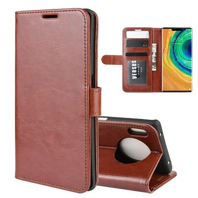 R64 Pattern Single Fold Edge Side Flip Shockproof PU Leather + Soft TPU Card Slots with Picture Frame and Stand Wallet Protective Case for Huawei Mate 30 Pro 