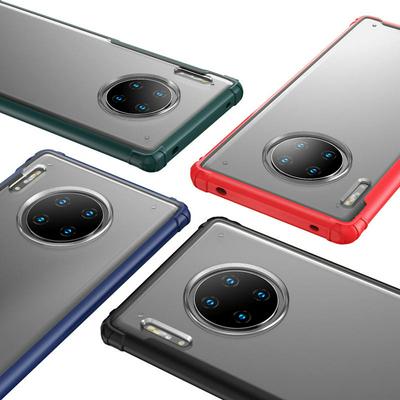 2 in 1 Detachable Frosted Transparent Anti-Fingerprint Hard PC Back + Soft TPU Frame Back Cover Case for Huawei Mate 30 Pro