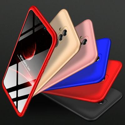 Three-Stage Style Shield Full Coverage Detachable Tempered Glass + Frosted Shockproof Hard PC Back Cover Case for Huawei Mate 20 Lite / Maimang 7 