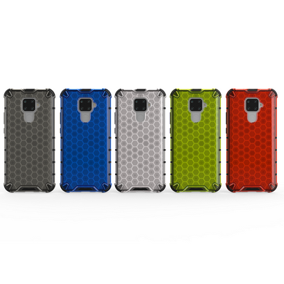 Honeycomb Phone Case for HUAWEI nova 5i Pro, Armored Hard Phone Cover with Strong Bumper