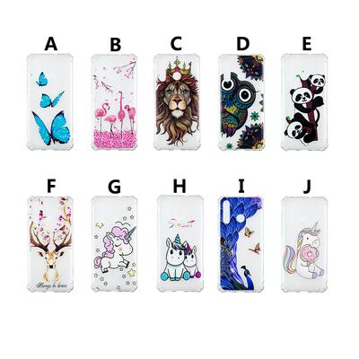 Owl Lion Flamingo Pegasus Butterfly Colored Painting Transparent Soft TPU Back Cover Case for Huawei Nova 4 