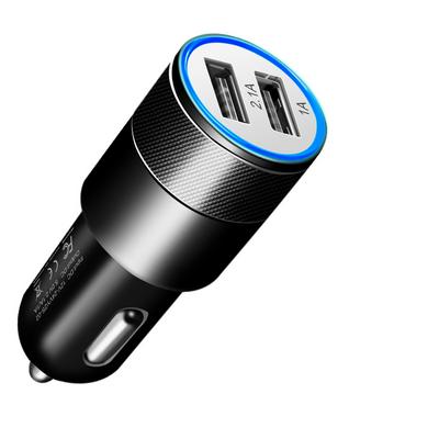 2.1A Car Charger Dual USB Mini Aviation Alloy Car Charger