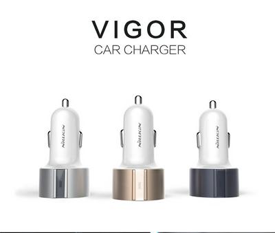 Nillkin Vigor 2 Ports 5V 3.4A Dual USB Fast Charging Car Charger for iPhone Huawei Xiaomi Meizu