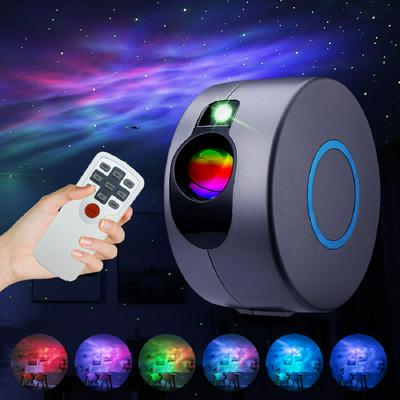 Colorful Starry Sky Projection Lamp LED Rotating Galaxy Starry Sky Remote Control Laser Light