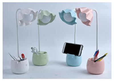 LD1017 Third Gear Led Eye Protection USB Charging Touch Dimming Student Learn Read Night Light Bedroom Energy Saving Pen Holder Table Lamp 