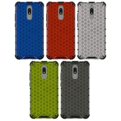 Honeycomb Pattern Detachable Hard PC + Soft TPU Back Cover Case for Xiaomi Redmi 8A
