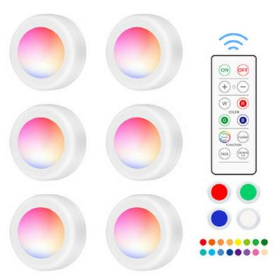 Creative 16-color LED Night Lights Fast Strobe Atmosphere Light Remote Control Cabinet Lamp