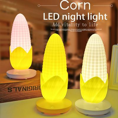 Corn Shape LED Night Light Three-speed Touch USB Charging Lamp