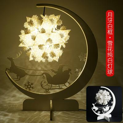LED Creative Paper Carving Night Light Handmade 3D Paper Crafts Home Decoration