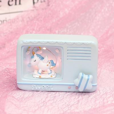 Unicorn Star Night Light Girl Heart Decoration Student Girl Child Night Lamp Christmas Birthday Gift