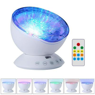Ocean Wave Starry Sky Aurora LED Night Light Projector Lamp USB Charging Powered