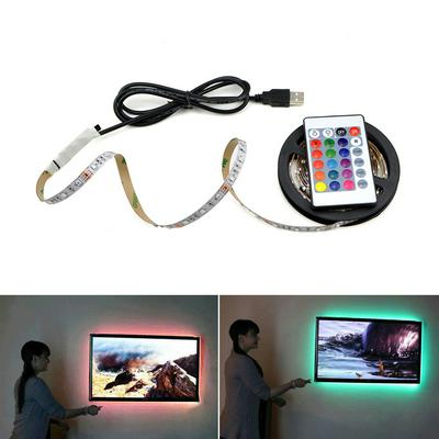 5 meters LED Strip Lights Flexible USB Powered TV Backlight Kit with Remote