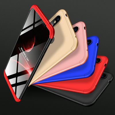 Three-Stage Style Shield Full Coverage Detachable Tempered Glass + Frosted Shockproof Hard PC Back Cover Case for Xiaomi Redmi Note 6 Pro