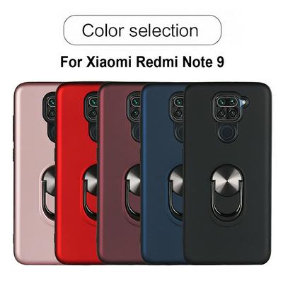 2 in 1 Detachable Shockproof Hard PC + Soft TPU with Magnet Suction 360 Degree Ratatable Kickstand Back Cover Case for Xiaomi Redmi Note 9 / Redmi 10X 4G