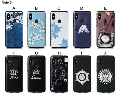 Cat Plum Snow Colored Pattern Anti-Scratch Soft TPU Back Cover Protective Case for Xiaomi Redmi Note 6