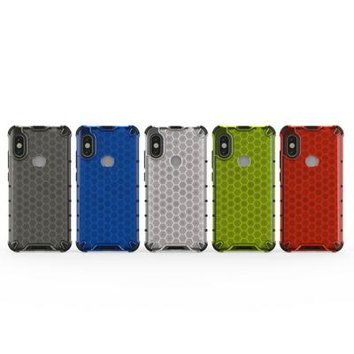 Honeycomb Phone Case for Xiaomi Redmi Note 6, Armored Hard Phone Cover with Strong Bumper