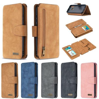 Frosted Zipper Wallet BF07 Type Detachable Scratch Resistant PU Leather Phone Case for Xiaomi Redmi Note 8T